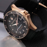 Maserati SFIDA Automatic Black Dial Black Rubber Strap Watch For Men - R8821140001 Authentic Buy Shop Now