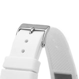 Guess Frontier Diamonds Silver Dial White Rubber Strap Watch for Women - GW0045L1 Authentic Buy Shop Now