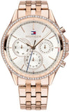 Tommy Hilfiger Ari Diamonds Silver Dial Rose Gold Steel Strap Watch for Women - 1781978 Authentic Buy Shop Now