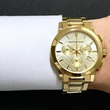 Burberry The City Gold Dial Gold Steel Strap Watch for Women - BU9753 Authentic Buy Shop Now