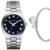 Michael Kors Channing Midnight Blue Dial Silver Steel Strap Watch for Women - MK6113 Authentic Buy Shop Now