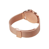 Calvin Klein Minimal Black Dial Rose Gold Mesh Bracelet Watch for Men - K3M2162Y Authentic Buy Shop Now