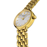 Tissot T Lady Lovely Silver Dial Gold Steel Strap Watch For Women - T058.009.33.031.00 Authentic Buy Shop Now