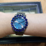 Marc Jacobs Amy Purple Dial Black Steel Strap Watch for Women - MBM3224 Authentic Buy Shop Now