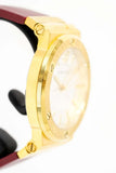 Versace Greca Silver Dial Red Leather Strap Watch for Women - VEVH00420 Authentic Buy Shop Now