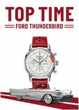 Breitling Top Time B01 Ford Thunderbird White Dial Red Leather Strap Watch for Men - AB01766A1A1X1 Authentic Buy Shop Now