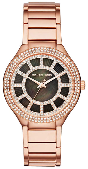 Michael Kors Kerry Black Mother of Pearl Dial Rose Gold Dial Watch for Women - MK3397 Authentic Buy Shop Now