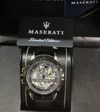Maserati Automatic Black Dial Black Leather Strap Watch For Men - R8821119007 Authentic Buy Shop Now