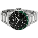 Maserati SFIDA Chronograph Black Dial Silver Steel Strap Watch For Men - R8853140005 Authentic Buy Shop Now