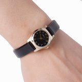 Marc Jacobs Henry Dinky Black Dial Black Leather Strap Watch for Women - MBM1240 Authentic Buy Shop Now