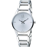 Calvin Klein Stately Silver Dial Silver Steel Strap Watch for Women - K3G2312W Authentic Buy Shop Now