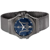Maserati Potenza Quartz Blue Dial Grey Mesh Bracelet Watch For Men - R8853108005 Authentic Buy Shop Now