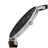 Daniel Wellington Classic Bristol Black Dial Brown Leather Strap Watch For Men - DW00100131 Authentic Buy Shop Now