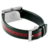 Gucci G Frame Quartz Green & Red Mother of Pearl Dial Multicolor Leather Strap Watch For Women - YA147408 Authentic Buy Shop Now