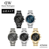 Daniel Wellington Iconic Link Chronograph Grey Dial Grey Steel Strap Watch for Men - DW00100643 Authentic Buy Shop Now