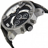 Diesel Little Daddy Black Dial Black Leather Strap Watch For Men - DZ7256 Authentic Buy Shop Now