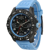 Breitling Endurance Pro Black Dial Light Blue Rubber Strap Watch for Men - X82310281B1S1 Authentic Buy Shop Now