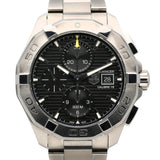Tag Heuer Aquaracer Automatic Chronograph Black Dial Silver Steel Strap Watch for Men - CAY2110.BA0927 Authentic Buy Shop Now