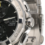 Tag Heuer Aquaracer Automatic Chronograph Black Dial Silver Steel Strap Watch for Men - CAY2110.BA0927 Authentic Buy Shop Now
