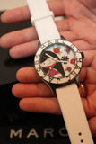 Marc Jacobs Miss Marc Flower White Dial White Silicone Strap Watch for Women - MBM5513 Authentic Buy Shop Now
