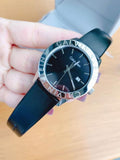 Calvin Klein Steady Black Dial Black Leather Strap Watch for Women - K7Q211C1 Authentic Buy Shop Now