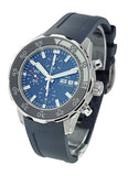 IWC Aquatimer Chronograph Blue Dial Blue Rubber Strap Watch for Men - IW376711 Authentic Buy Shop Now