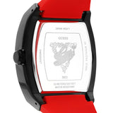 Guess Phoenix Multifunction Black Dial Black & Red Rubber Strap Watch for Men - GW0202G7 Authentic Buy Shop Now
