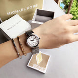 Michael Kors Skylar Quartz White Dial Silver Steel Strap Watch For Women - MK5970 Authentic Buy Shop Now