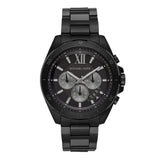 Michael Kors Brecken Chronograph Black Dial Black Steel Strap Watch For Men - MK8858 Authentic Buy Shop Now