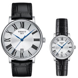 Tissot Carson Premium Silver Dial Black Leather Strap Watch For Men - T122.410.16.033.00 Authentic Buy Shop Now