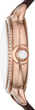 Emporio Armani Mia Moonphase Silver Dial Brown Leather Strap Watch For Women - AR11568 Authentic Buy Shop Now