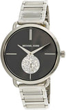 Michael Kors Portia Black Dial Silver Steel Strap Watch for Women - MK3638 Authentic Buy Shop Now