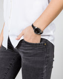 Calvin Klein Rebel Black Grey Dial Black Leather Strap Watch for Women - K8P231C1 Authentic Buy Shop Now