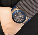 Guess Rigor Blue Dial Blue Silicone Strap Watch For Men - W0247G3 Authentic Buy Shop Now