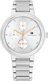 Tommy Hilfiger Joy Chronograph Silver Dial Silver Steel Strap Watch For Women - 1782532 Authentic Buy Shop Now