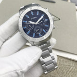 Fossil Bannon Multifunction Blue Dial Silver Steel Strap Watch for Men - BQ2503 Authentic Buy Shop Now