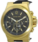 Michael Kors Dylan Chronograph Black Dial Black Rubber Strap Watch for Men - MK8445 Authentic Buy Shop Now