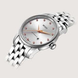 Mido Baroncelli III Automatic Silver Dial Silver Steel Strap Watch For Women - M7600.4.21.1 Authentic Buy Shop Now