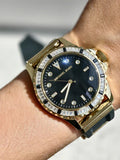 Michael Kors Everest Three-Hand Crystals Black Dial Black Rubber Strap Watch for Women - MK7440 Authentic Buy Shop Now