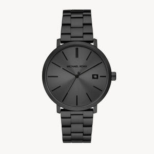 Michael Kors Blake Three-Hand Black Dial Black Steel Strap Watch for Men - MK9135 Authentic Buy Shop Now