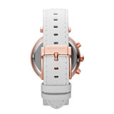 Michael Kors Parker White Diamonds Dial White Leather Strap Watch for Women - MK2281 Authentic Buy Shop Now