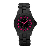 Marc Jacobs Pelly Black Dial Black Silicone Strap Watch for Women - MBM2508 Authentic Buy Shop Now