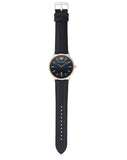 Emporio Armani Renato Analog Blue Dial Blue Leather Strap Watch For Men - AR11188 Authentic Buy Shop Now