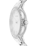 Emporio Armani Cleo Crystals Mother Of Pearl Dial Silver Steel Strap Watch For Women - AR11484 Authentic Buy Shop Now
