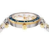 Versace Greca Sport Quartz White Dial Two Tone Steel Strap Watch For Men - VEZ300521 Authentic Buy Shop Now