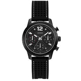 Guess Marina Chronograph Black Dial Black Rubber Strap Watch for Women - W1025L3 Authentic Buy Shop Now