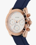 Guess Eclipse White Dial Blue Rubber Strap Watch for Women - GW0315L2 Authentic Buy Shop Now
