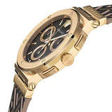 Versace Greca Chronograph Black Dial Brown Leather Strap Watch For Men - VEZ900621 Authentic Buy Shop Now