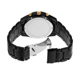 Michael Kors Warren Chronograph Black Dial Black Steel Strap Watch For Men - MK9113 Authentic Buy Shop Now