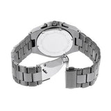 Michael Kors Lennox Chronograph Black Dial Grey Steel Strap Watch For Men - MK9118 Authentic Buy Shop Now